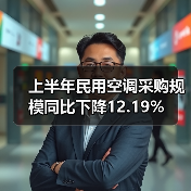 上半年民用空调采购规模同比下降12.19%（图3）