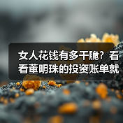 女人花钱有多干脆？看看董明珠的投资账单就知道了（图3）