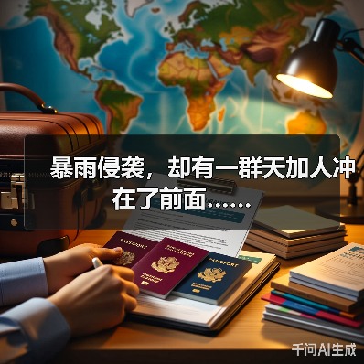 暴雨侵袭，却有一群天加人冲在了前面……（图1）