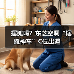 摆摊吗？东芝空调“摆摊神车”C位出道（图4）