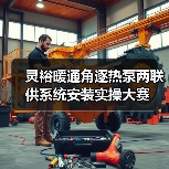 灵裕暖通角逐热泵两联供系统安装实操大赛(图1) 灵裕暖通角逐热泵两联供系统安装实操大赛(图1)
