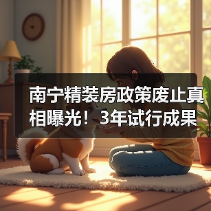 南宁精装房政策废止真相曝光！3年试行成果如何？（图4）