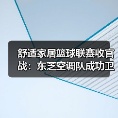 舒适家居篮球联赛收官战：东芝空调队成功卫冕（图4）