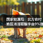 国家能源局：北方农村地区清洁取暖率由9%提高到约28%（图1）