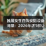 独居女生自购安防设备清单：2026年这5样让我安全感爆棚（图1）