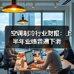 空调制冷行业财报：上半年业绩普遍下滑（图1）